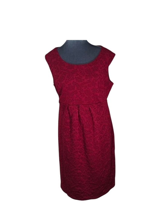 Motherhood Maternity Dresses & Skirts - Motherhood Maternity Sleeveless Burgundy Floral Dress